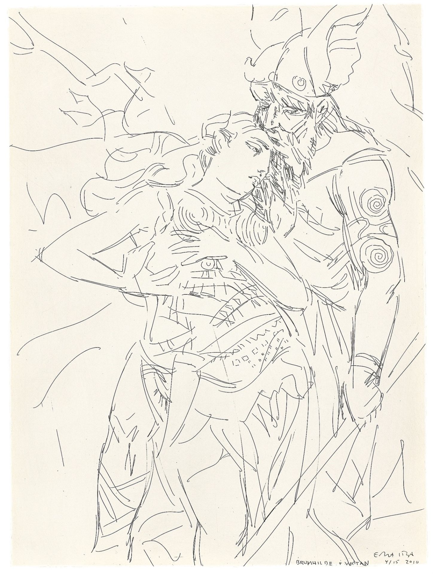 Elizabeth Peyton. „Brunhilde + Wotan“. 2010