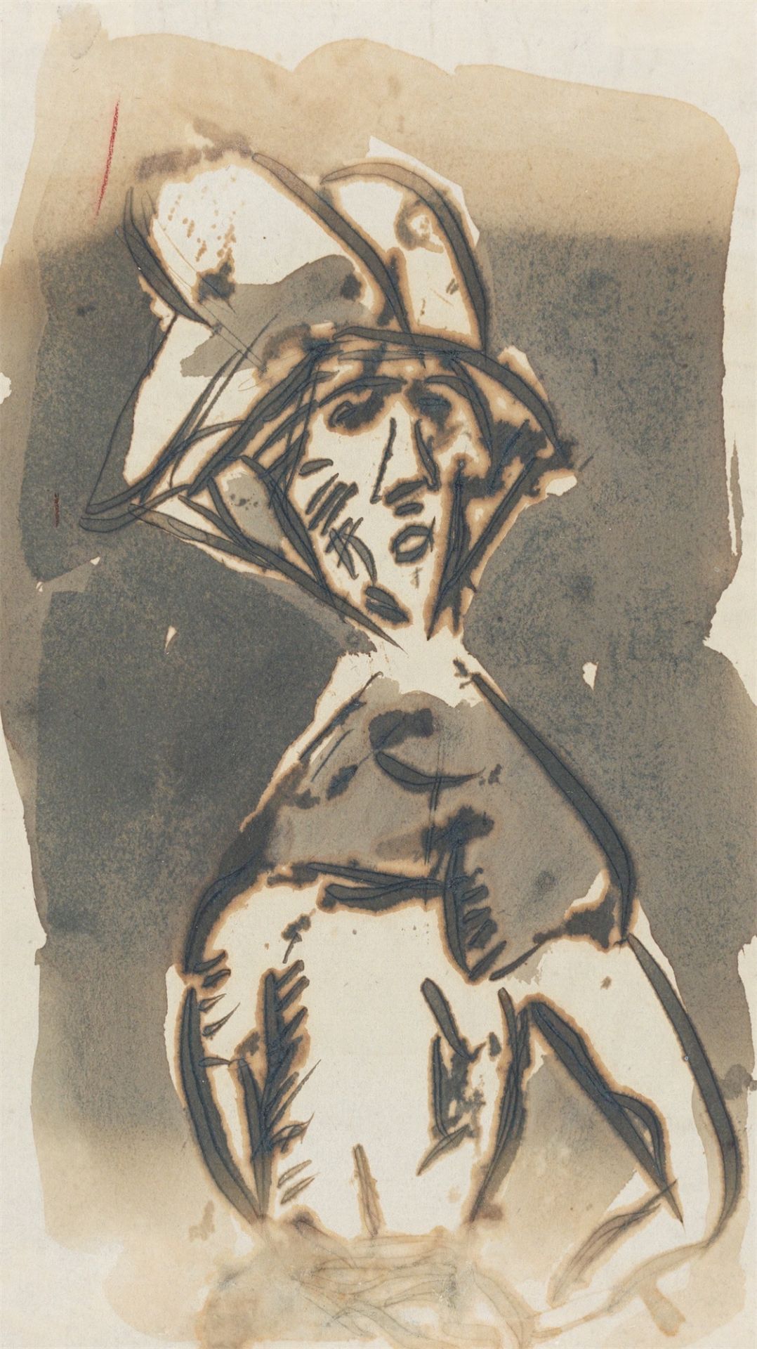 Christian Rohlfs. „Frau mit Hut“. Um 1915