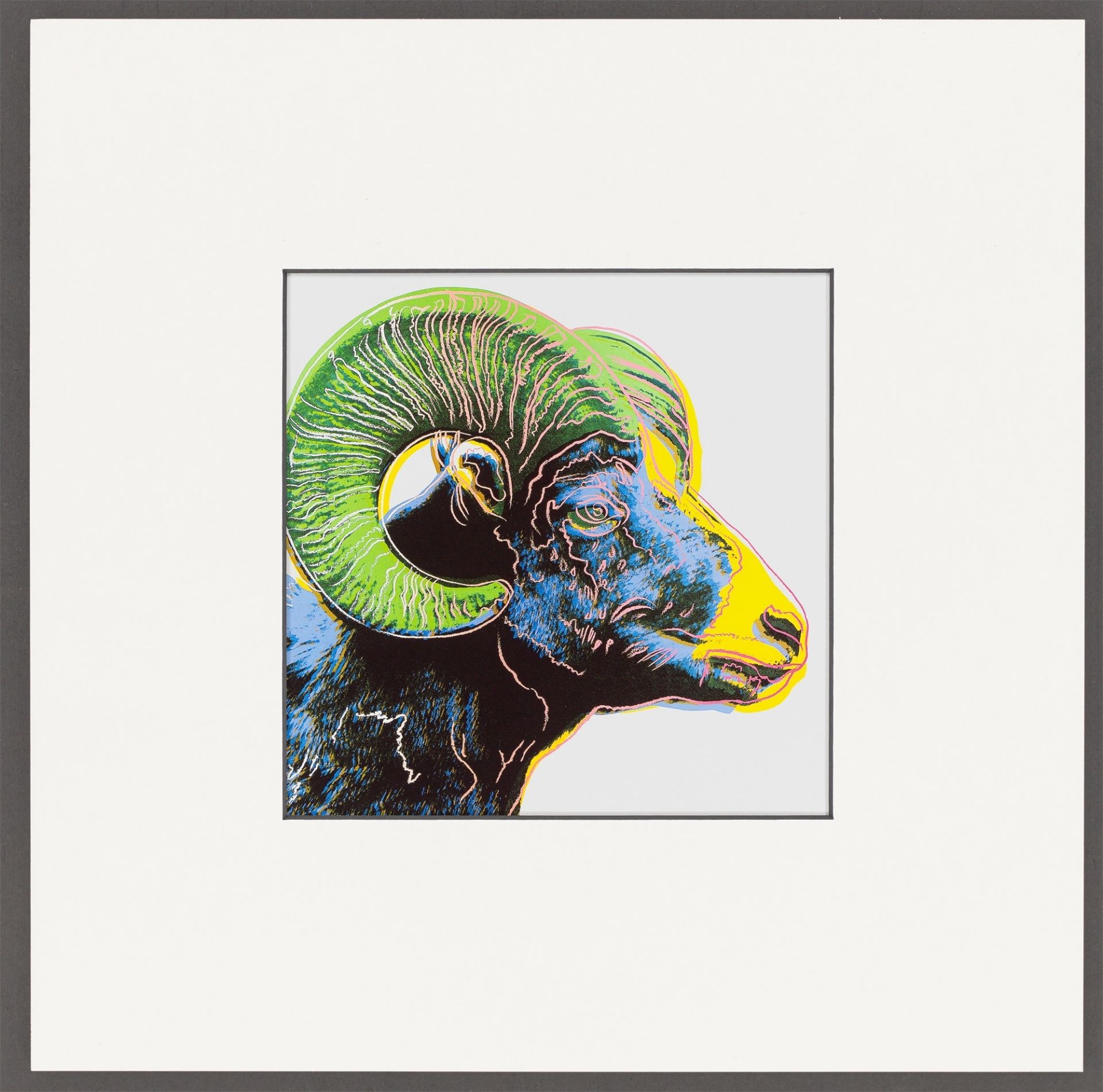 Andy Warhol. Bighorn Ram. Aus: „Endangered Species“. 1987 - Bild 2 aus 7