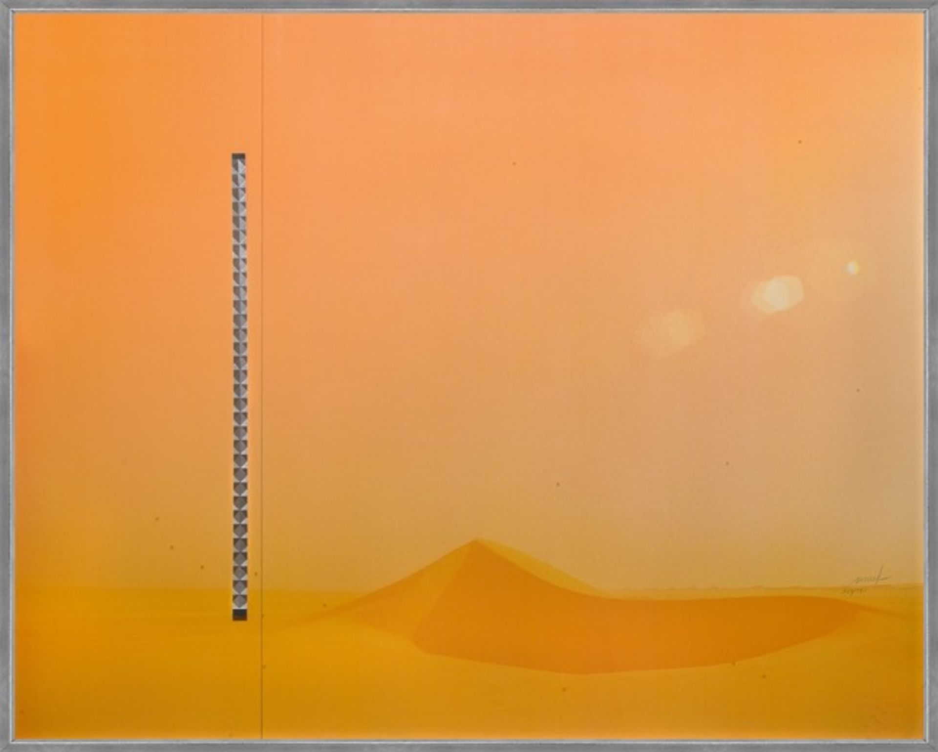 Heinz Mack. Aus: „Sahara Edition: Station 1. Die Lichtstelen“. 1971-75