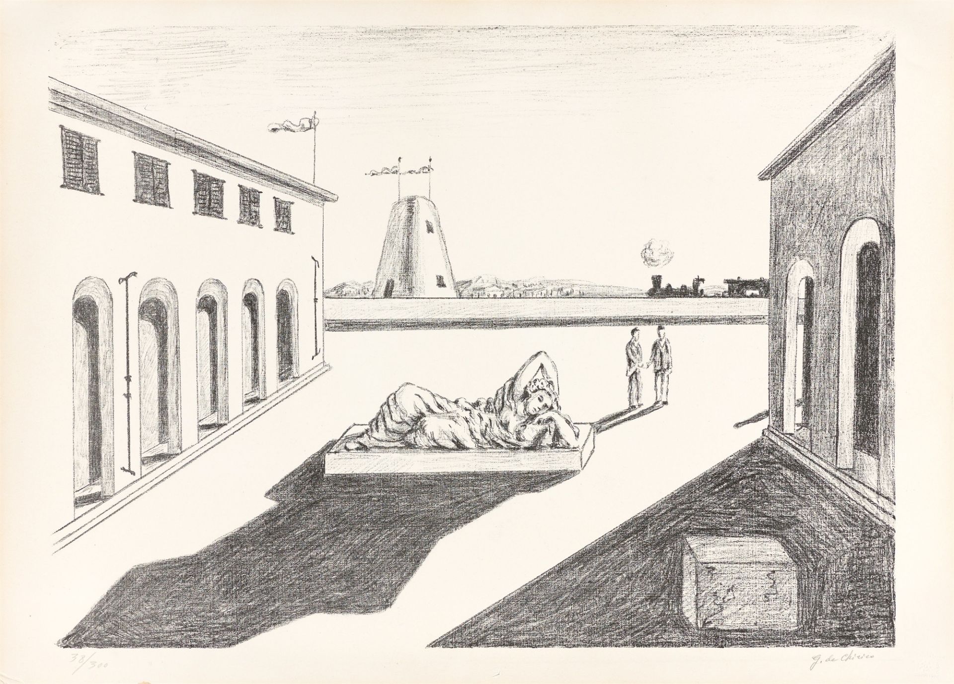 Giorgio de Chirico. „Piazza d'Italia“. 1969