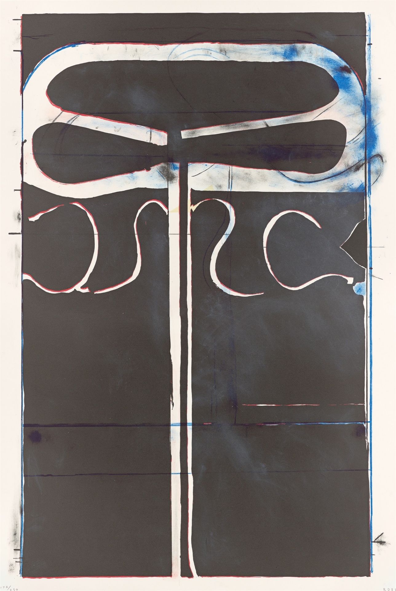 Richard Diebenkorn. Ohne Titel (Club/Spade Group) aus: „Eight by Eight to Celebrate the Tempo…. 1982