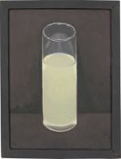 Peter Dreher. „DAS GLAS VOR SCHWARZ, ZU DREI VIERTELN MIT EINER MISCHUNG AUS 1 TEIL PERNOD ZU…. 1978