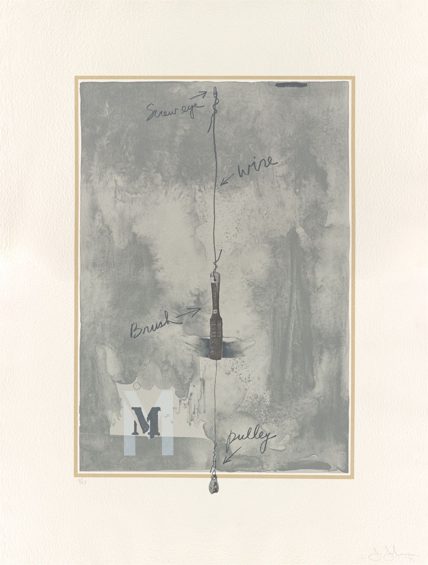 Jasper Johns. „M“. 1972