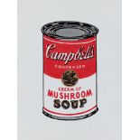 Richard Pettibone. Andy Warhols Campbell`s Soup Can (Cream of Mushroom). 1987