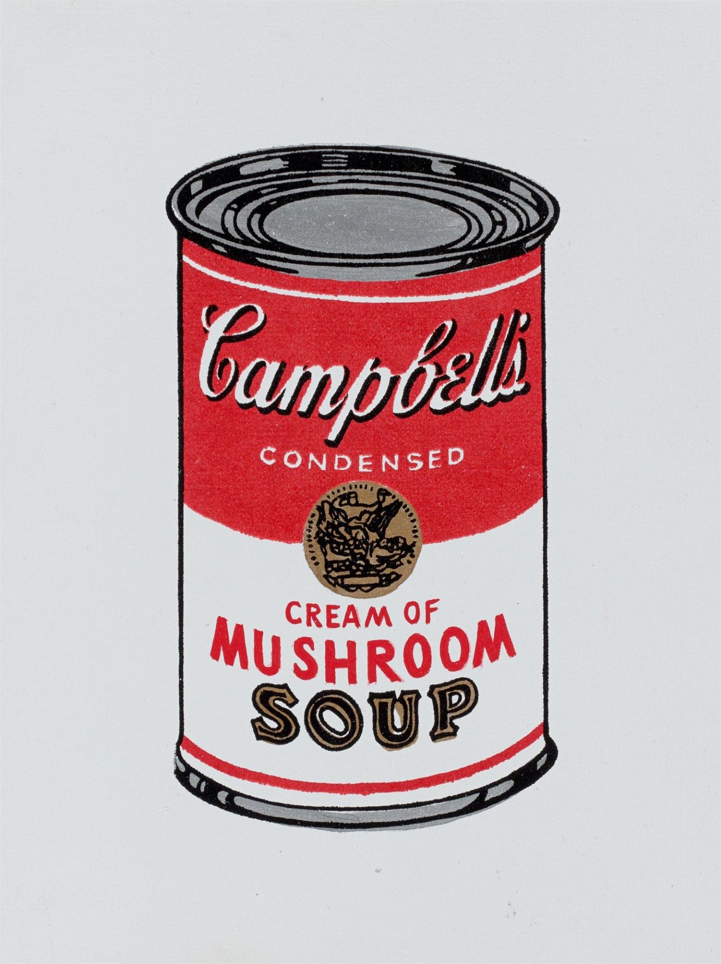 Richard Pettibone. Andy Warhols Campbell`s Soup Can (Cream of Mushroom). 1987