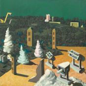 Ulrich Knispel. „Landschaft mit Softeistürmen“. 1975