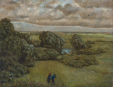 Hans Thoma. Landschaft im Sturm. 1892