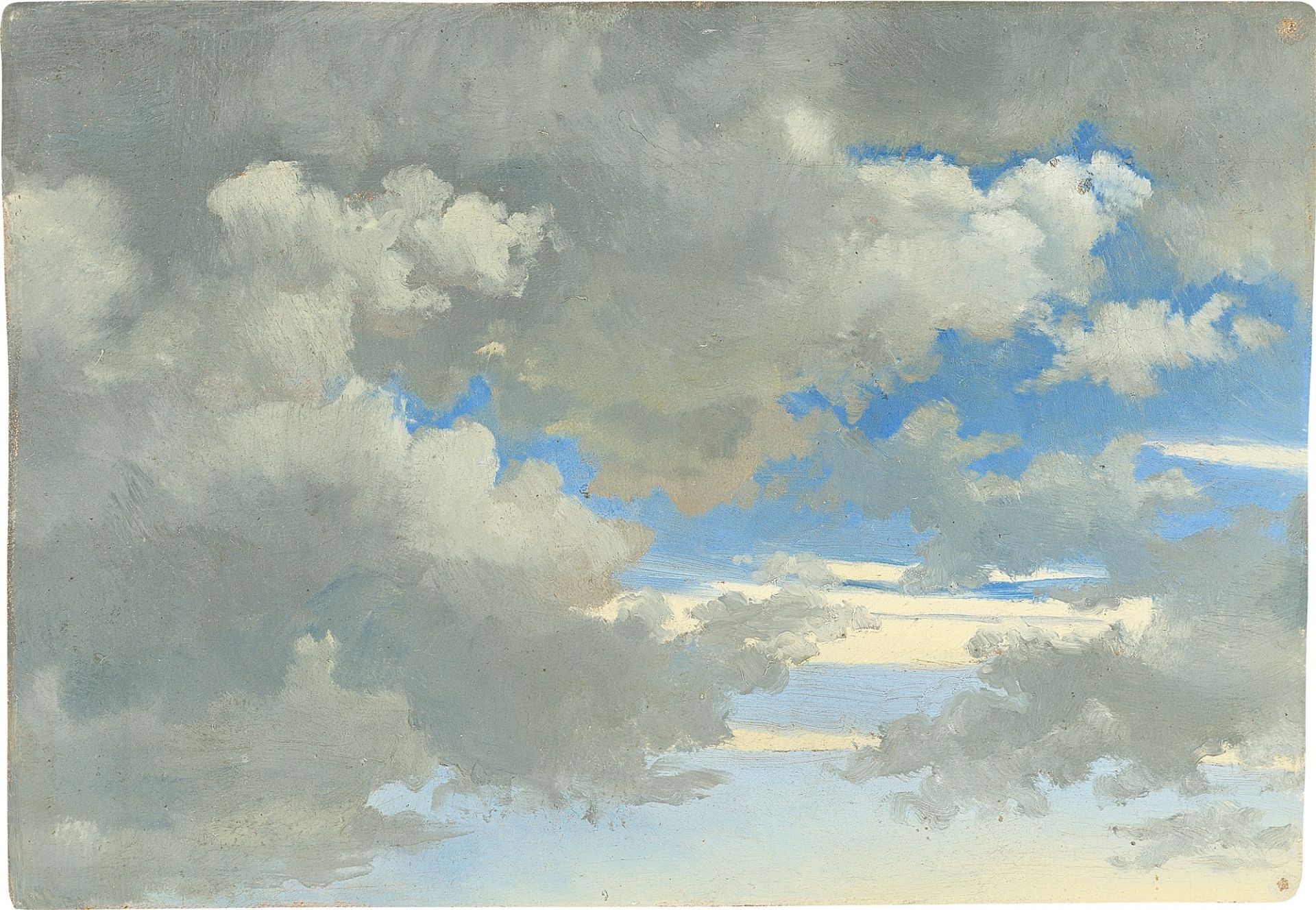 Deutsch, 1846. Wolkenstudie.