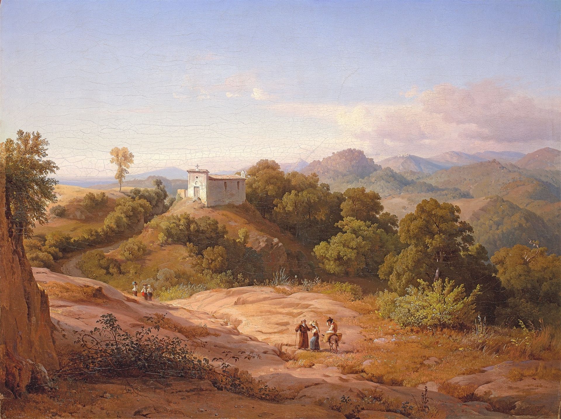 Louis Gurlitt. Italienische Landschaft. 1846