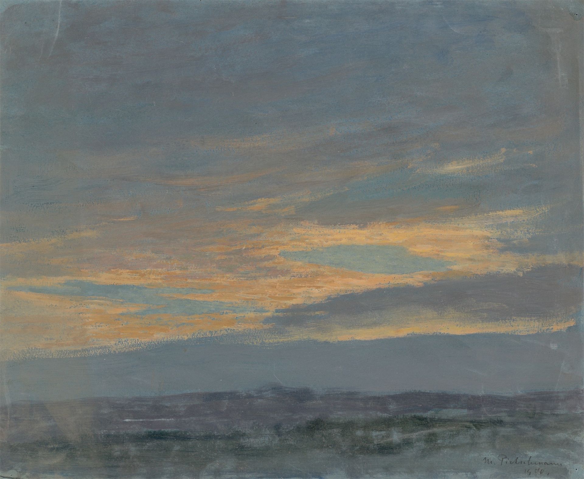 Max Pietschmann. Abendhimmel. 1900