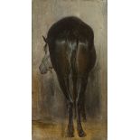 Französisch, um 1840. Rückenansicht eines Pferdes.
