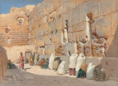 Carl Friedrich Heinrich Werner. Die Klagemauer in Jerusalem. 1879