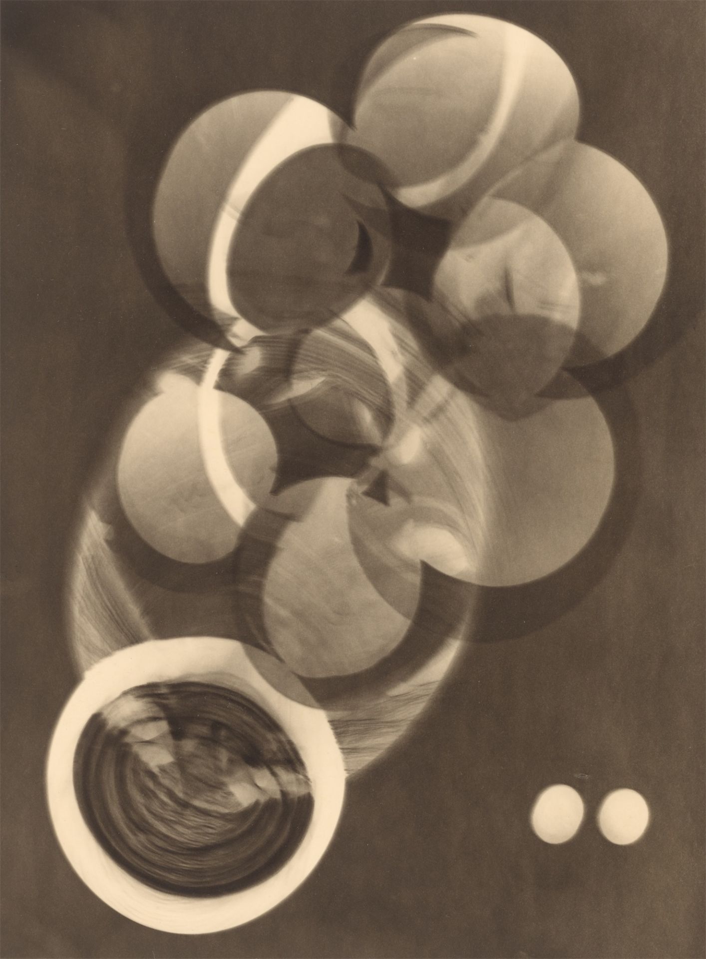 Otto Steinert. Ohne Titel (Photogramm mit Bällen und Kreisen). 1948