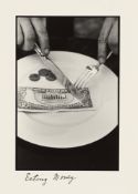 Duane Michals. „Eating Money“, Sequenz. Um 1980/81