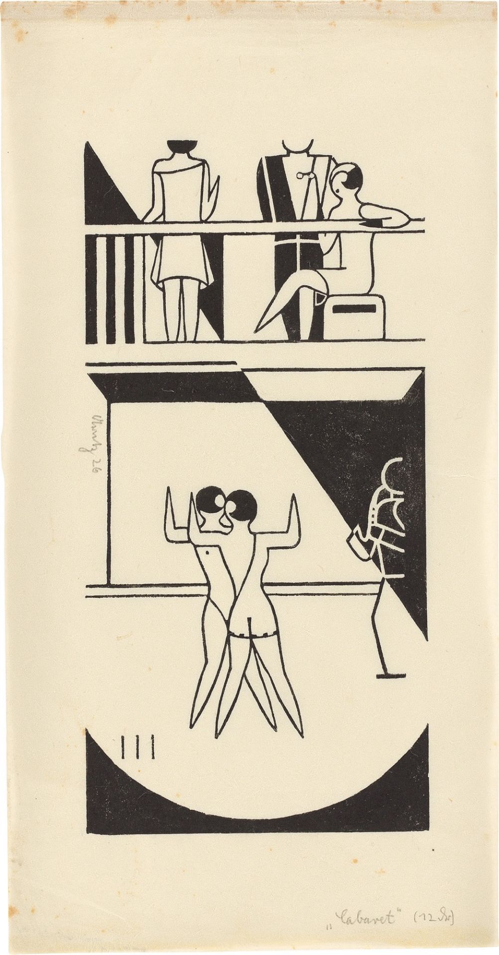 Gerd Arntz. „Cabaret“. 1926