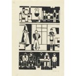 Gerd Arntz. „Häuser der Zeit“. 1927