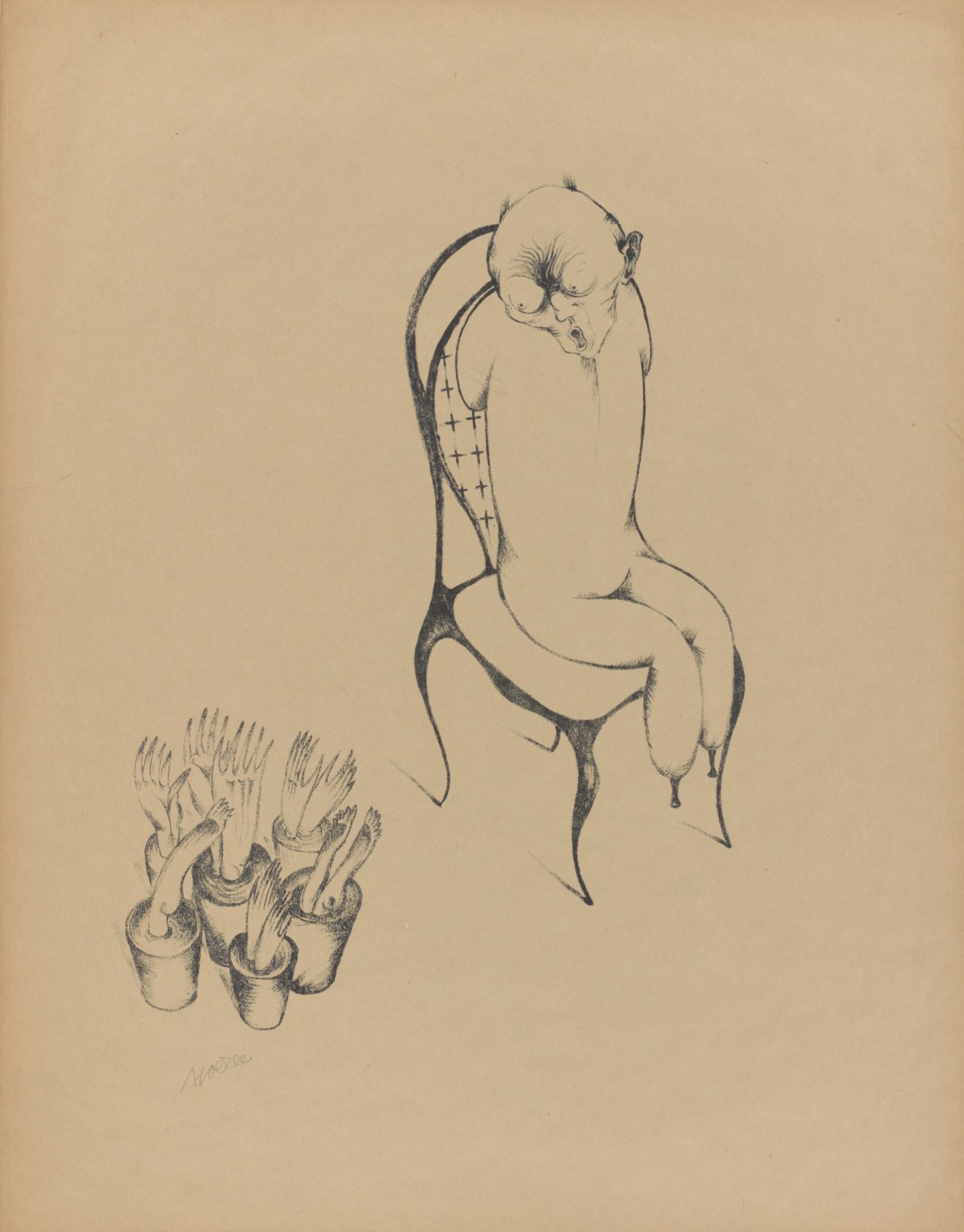 Heinrich Hoerle. „Die Krüppelmappe“. 1920 - Image 7 of 13