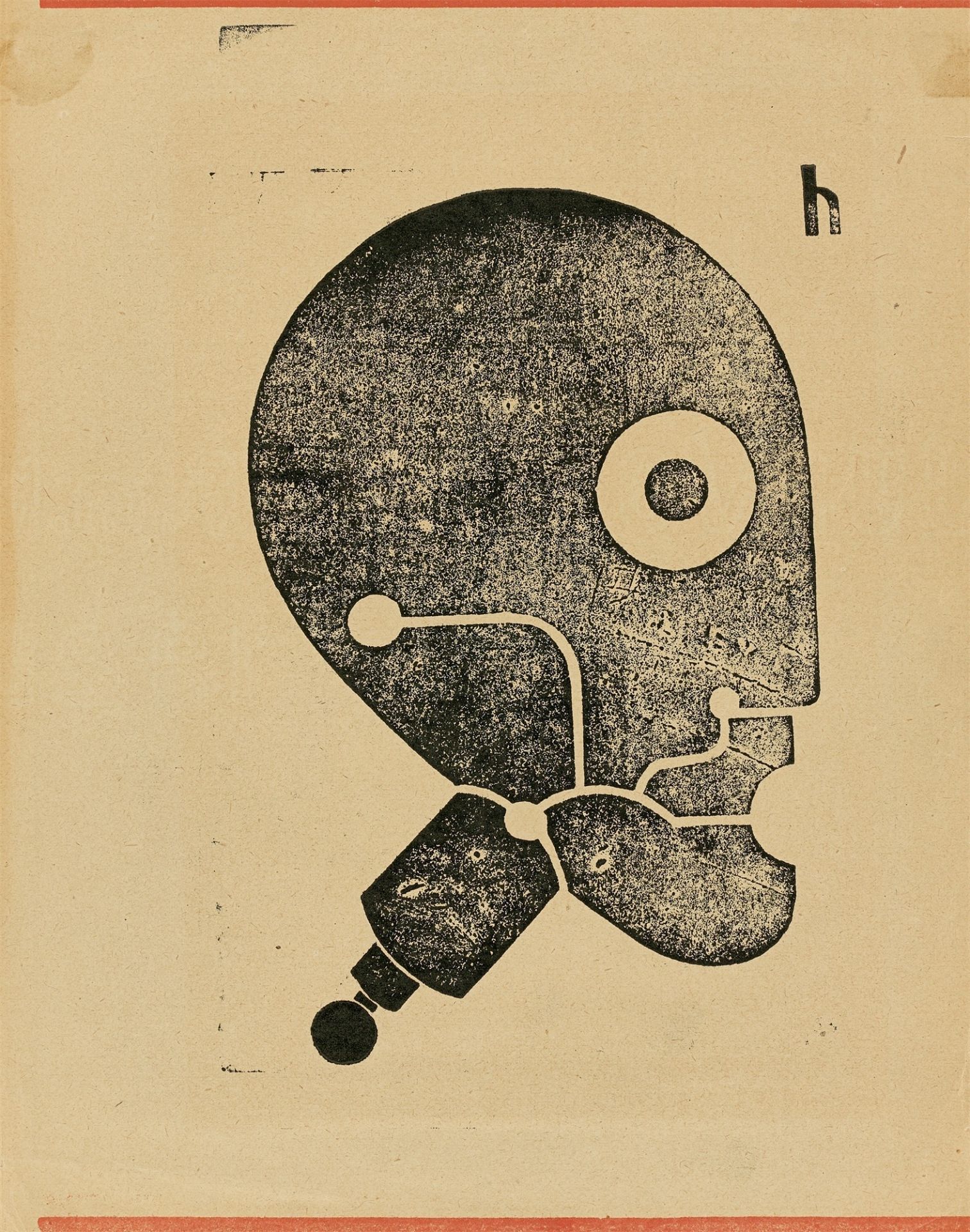 Heinrich Hoerle. „Prothesenkopf“. Um 1925