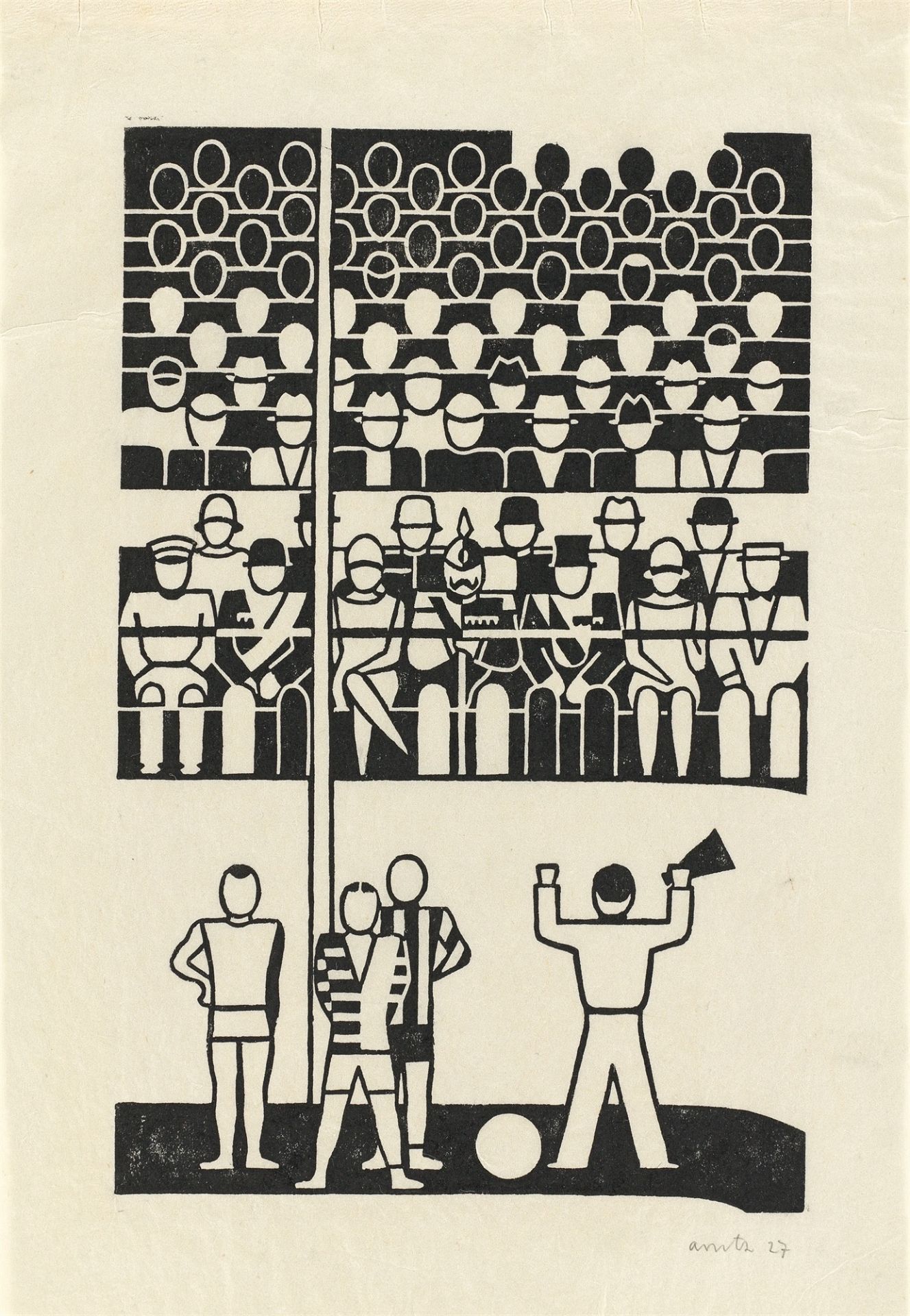 Gerd Arntz. „Häuser der Zeit“. 1927 - Image 8 of 12