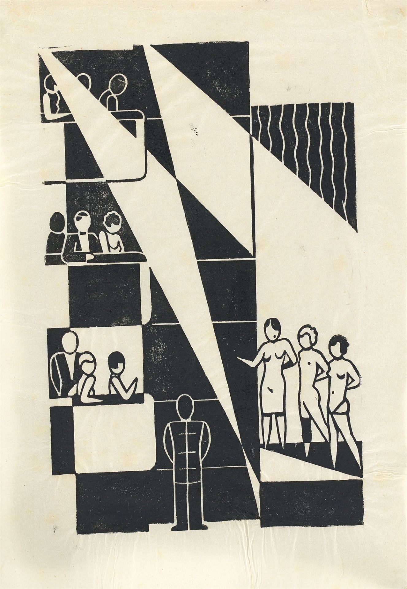 Gerd Arntz. „Häuser der Zeit“. 1927 - Image 9 of 12