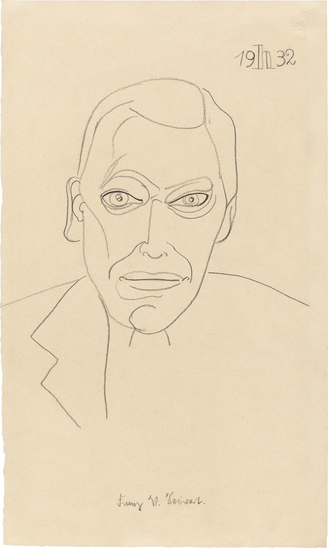 Heinrich Hoerle. „Porträt Franz W. Seiwert“. 1932