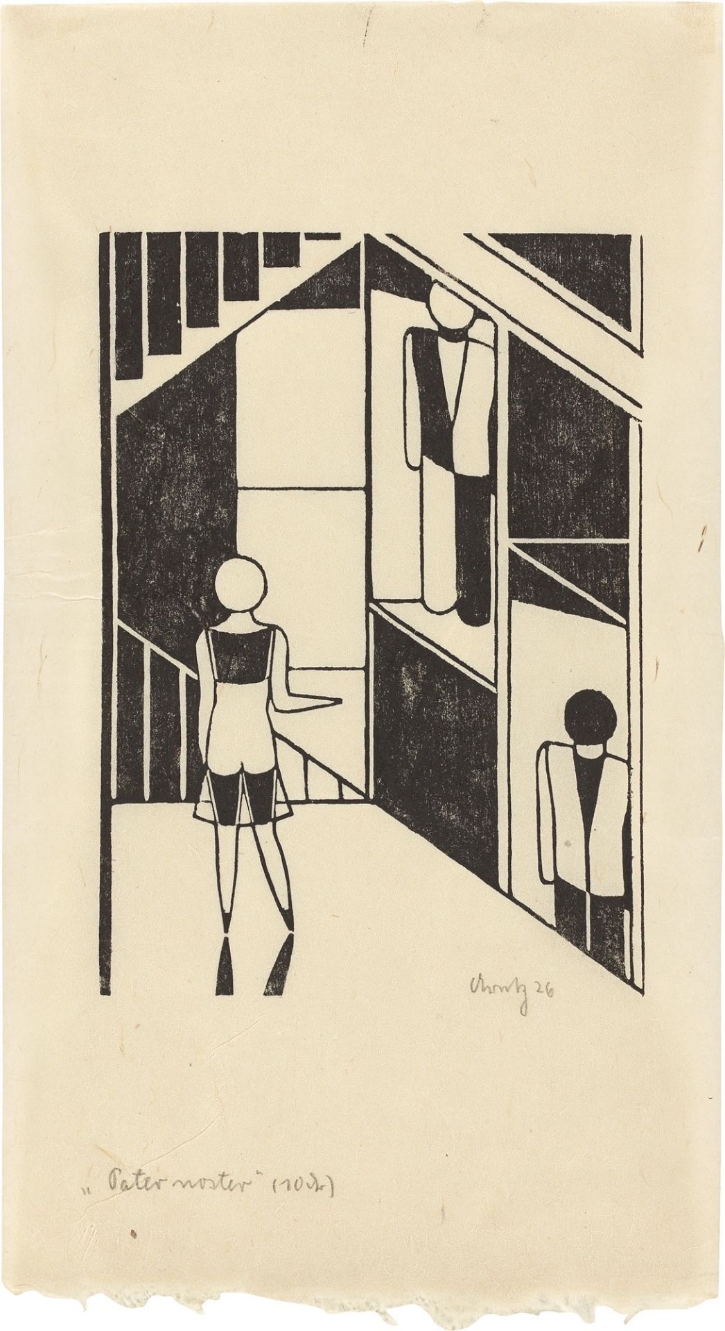 Gerd Arntz. „Paternoster“. 1926