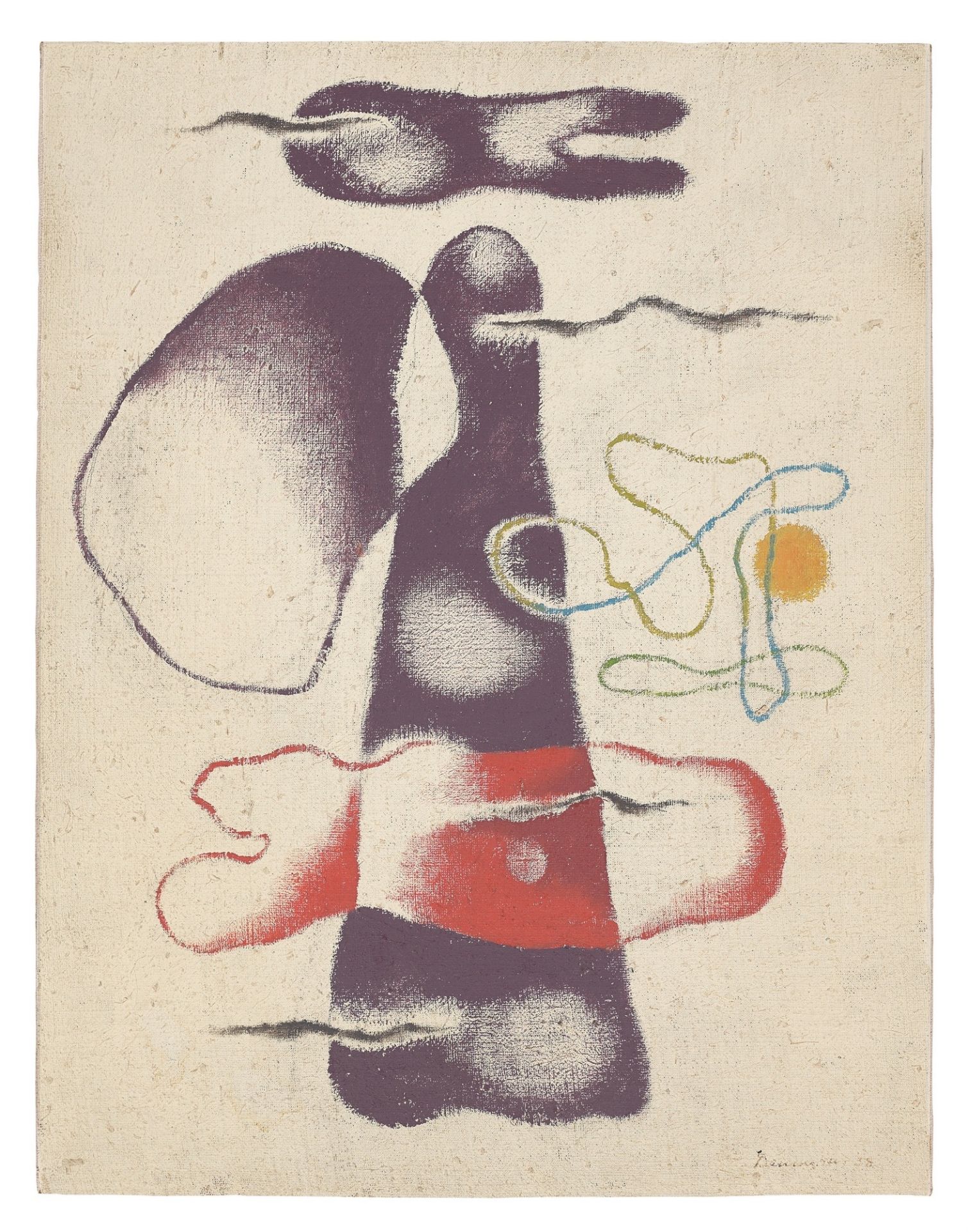 Willi Baumeister. „Mit zwei Lineamenten“. 1938