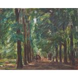 Max Liebermann. „Reiter in der Allee bei Sakrow“. 1924