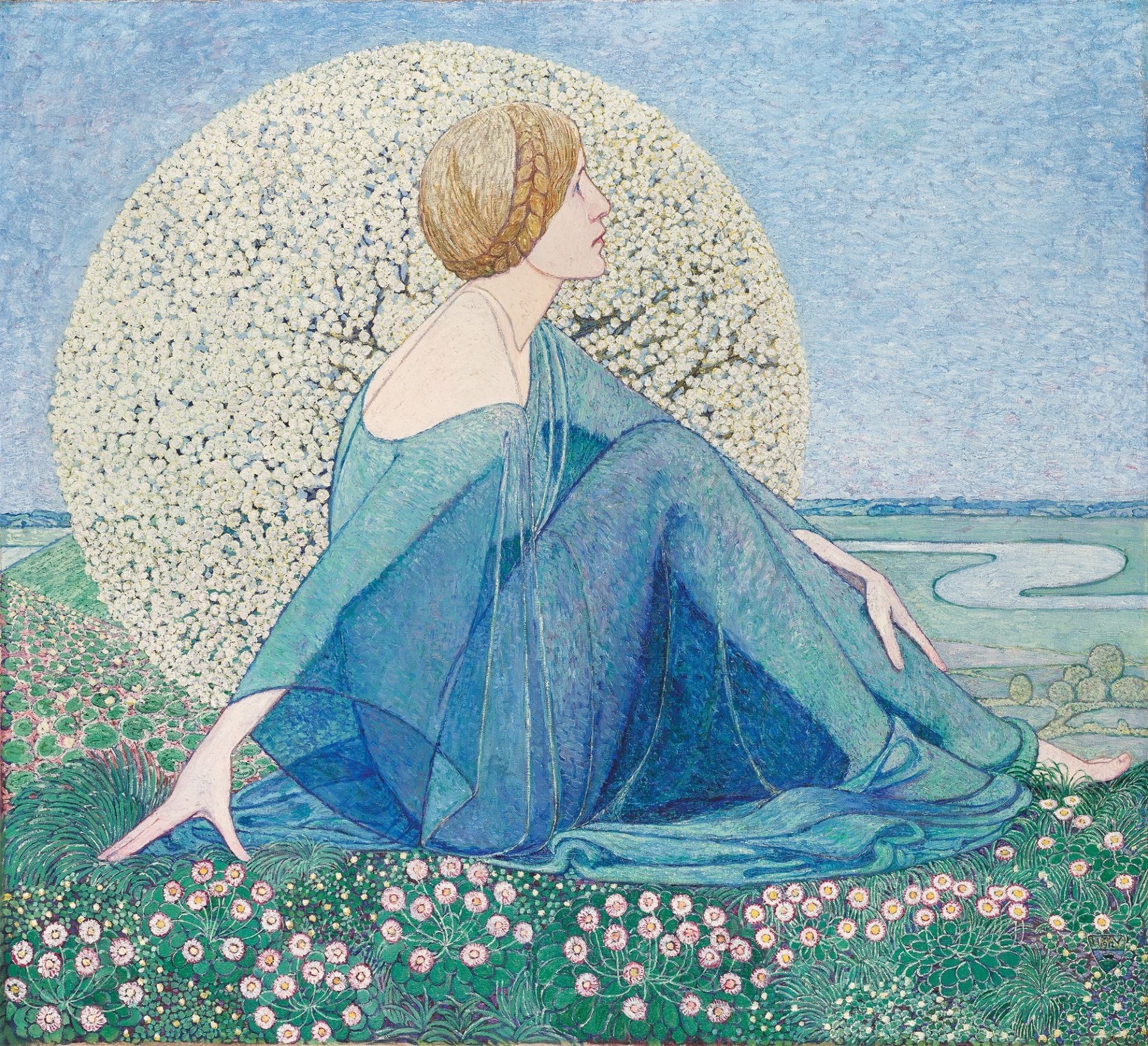 Heinrich Vogeler. „Träume II (auch ,Frühling‘ oder ,Erwartung‘)“. 1912