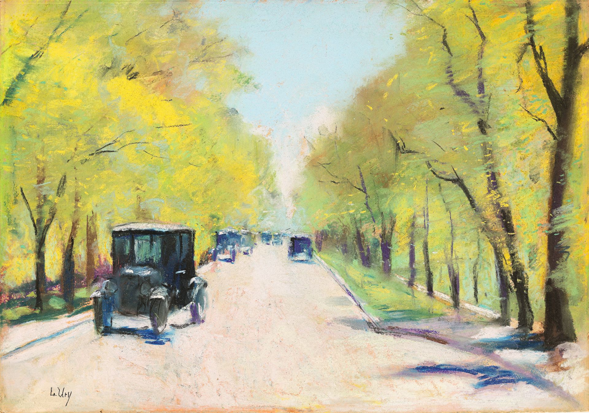 Lesser Ury. „Hofjägerallee im Tiergarten, Berlin“. 1920er-Jahre