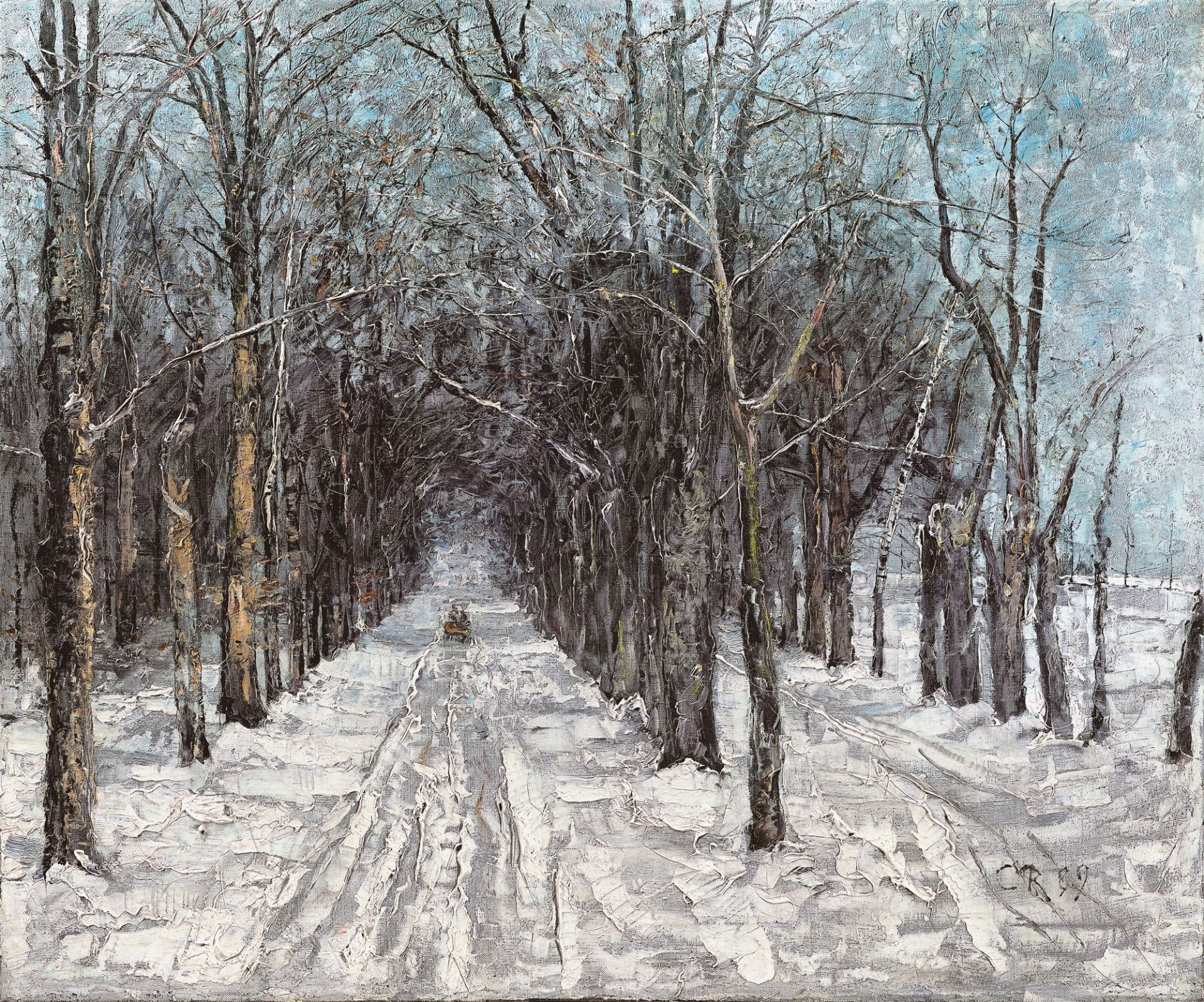 Christian Rohlfs. „Belvedere Allee in Weimar“. 1889