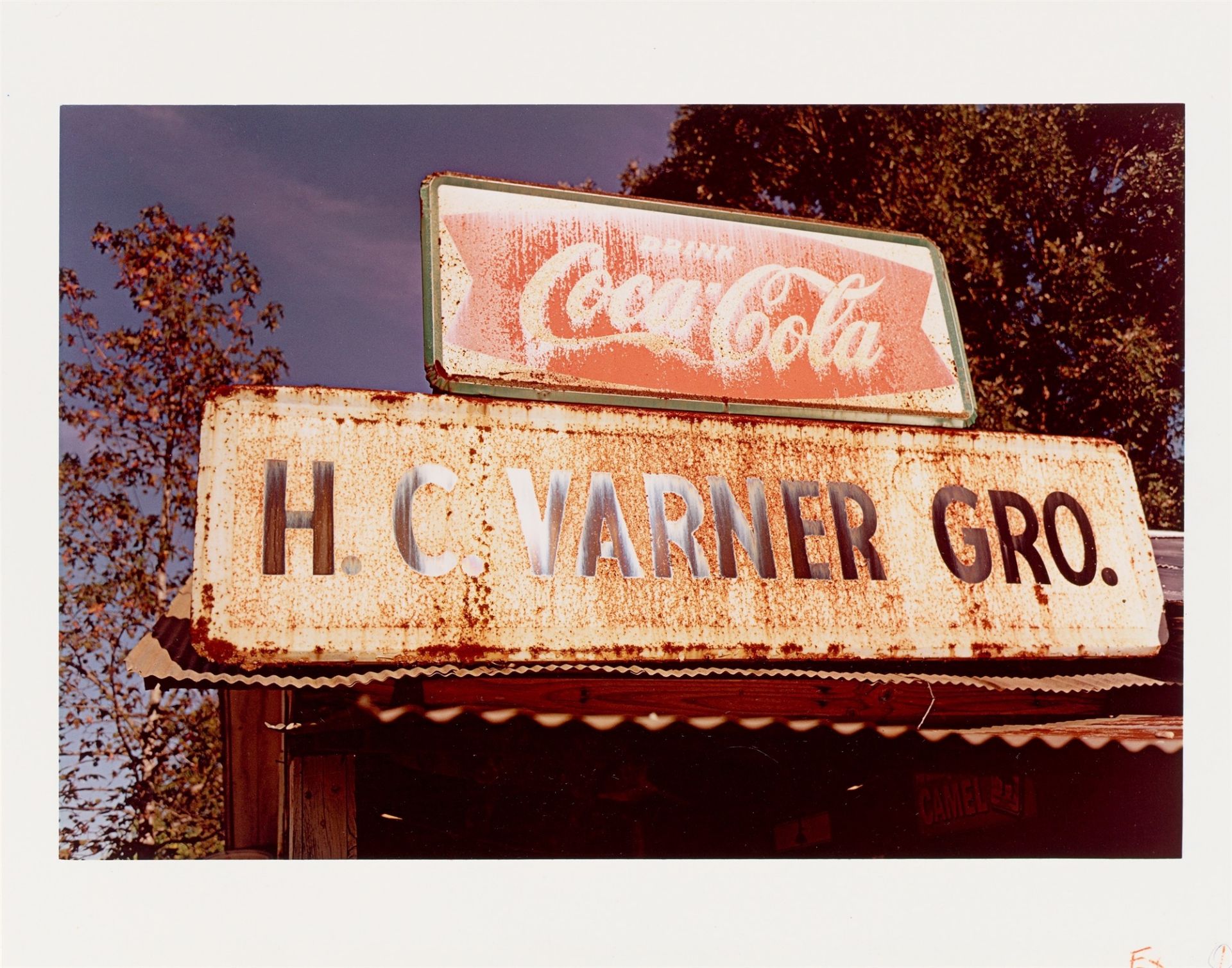 William Eggleston. H. C. VARNER GRO.[CERY]. 1970