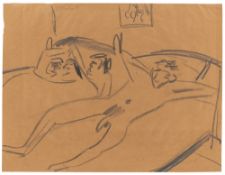 Ernst Ludwig Kirchner. Liegende Akte. 1908