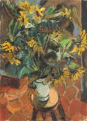 Rolf Nesch. Stillleben mit Sonnenblumen. 1928