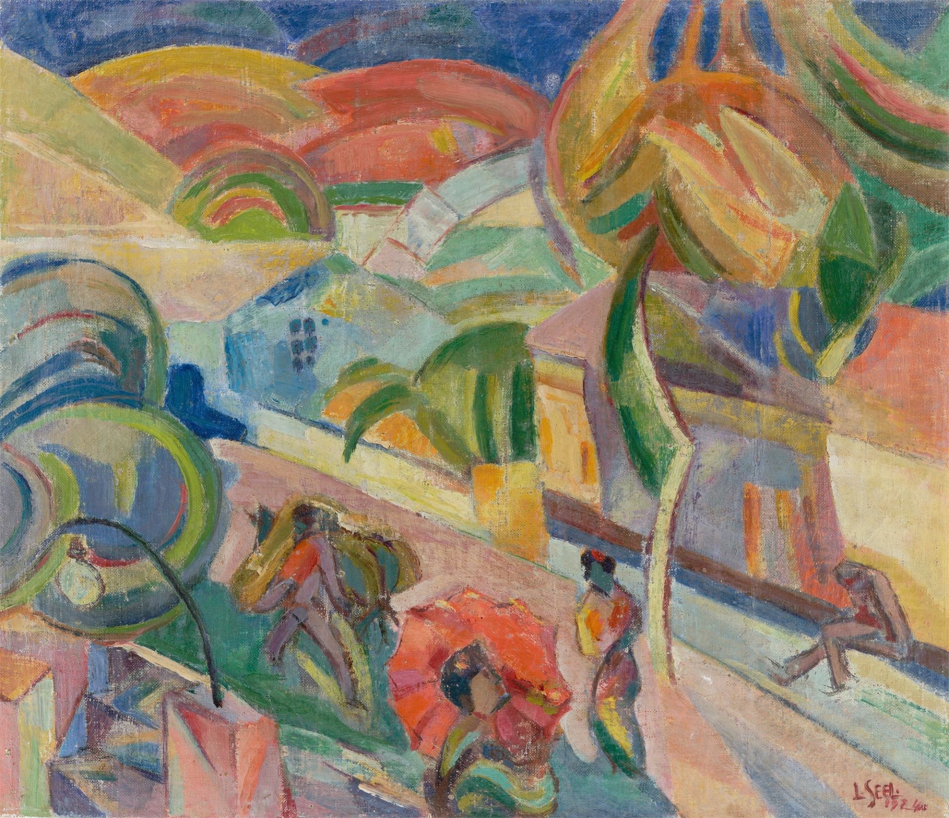 Louis Seel. „Strasse in Sevilla“. 1924
