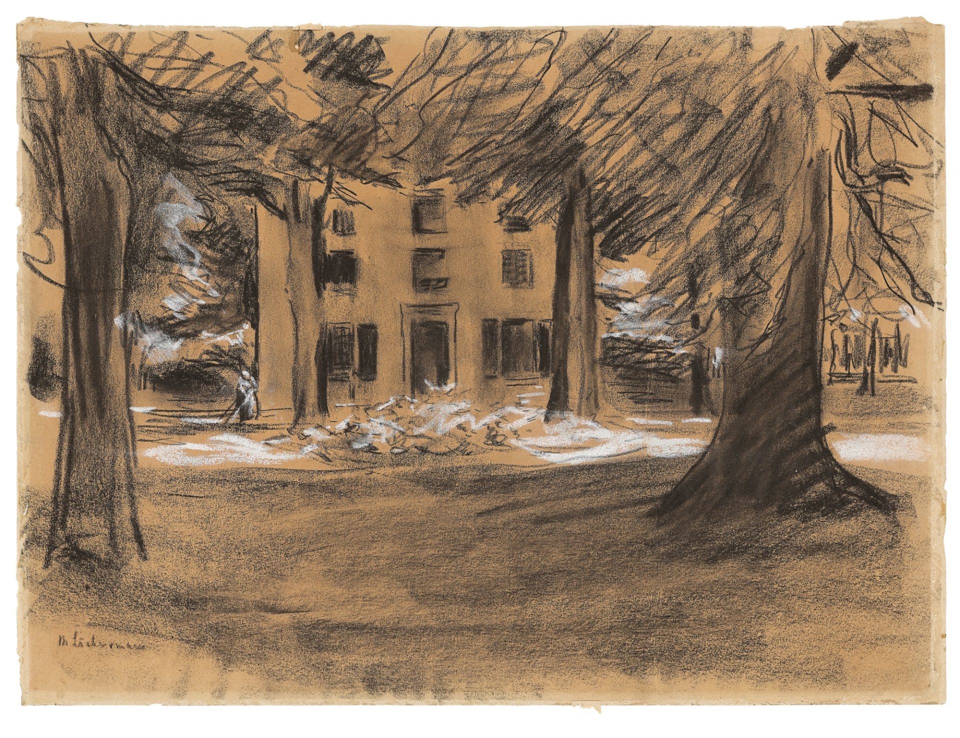 Max Liebermann. „Haus hinter Bäumen – Die Villa Oud-Bussem in Huizen“. 1901