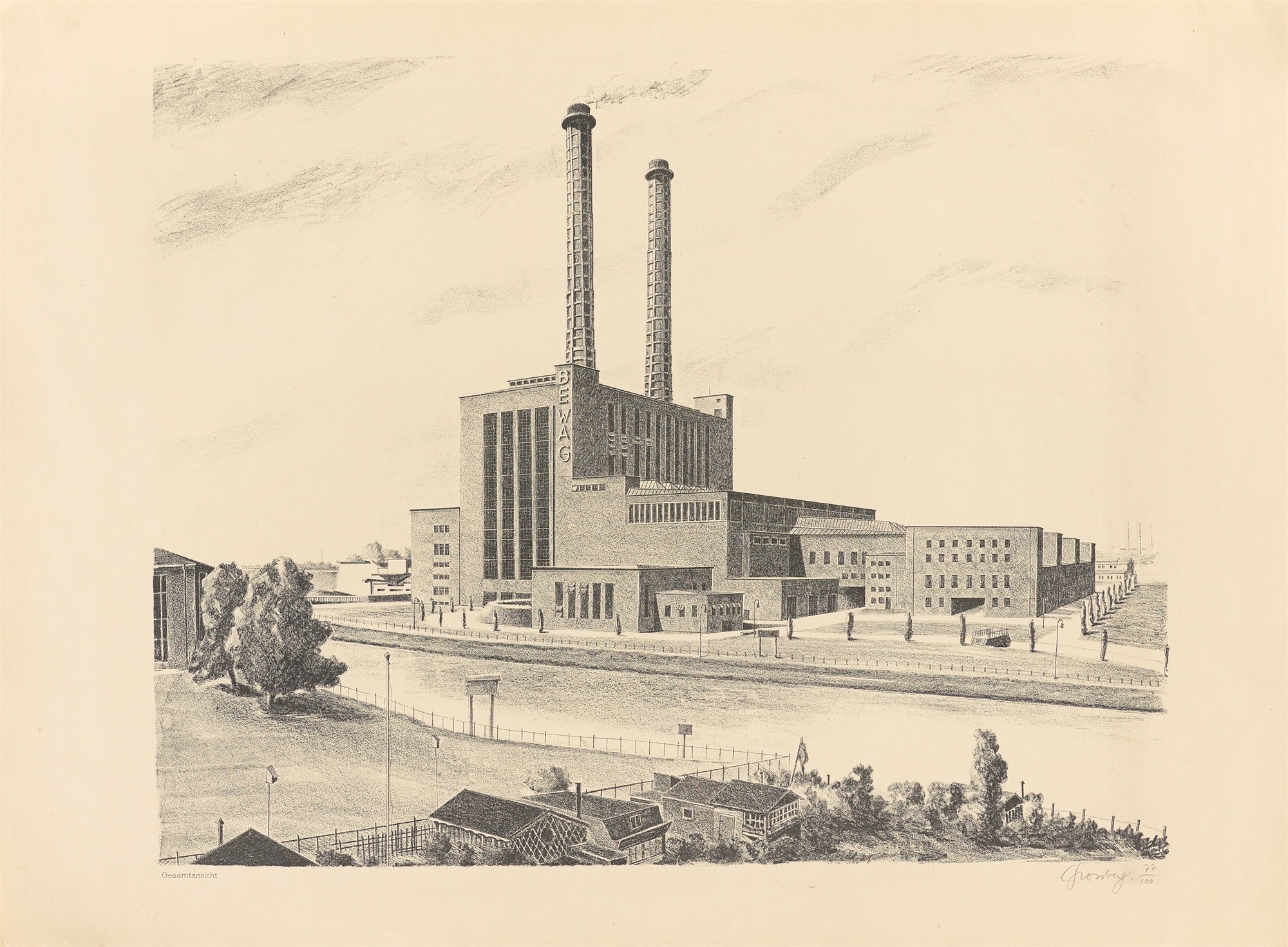 Carl Grossberg. „Bewag Kraftwerk West“. 1930/31 - Image 12 of 12