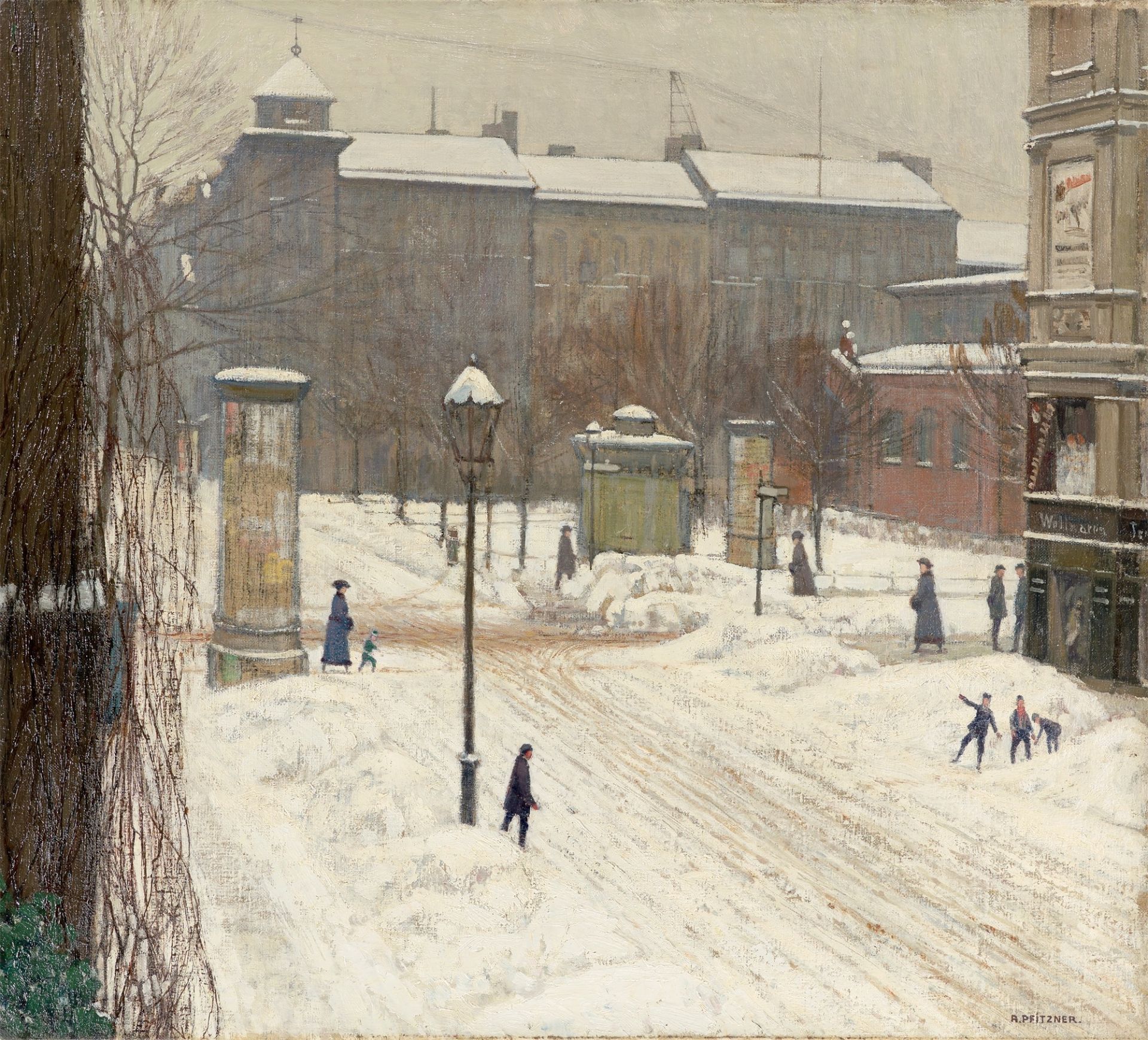 Alfred Pfitzner. „Am Magdeburger Platz“ (Berlin).