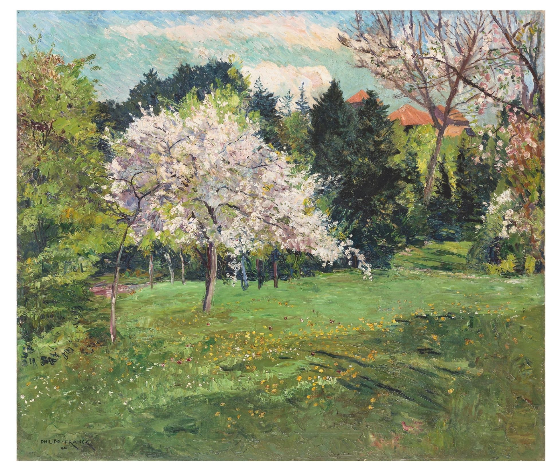 Philipp Franck. „Blühender Obstbaum“. 1910