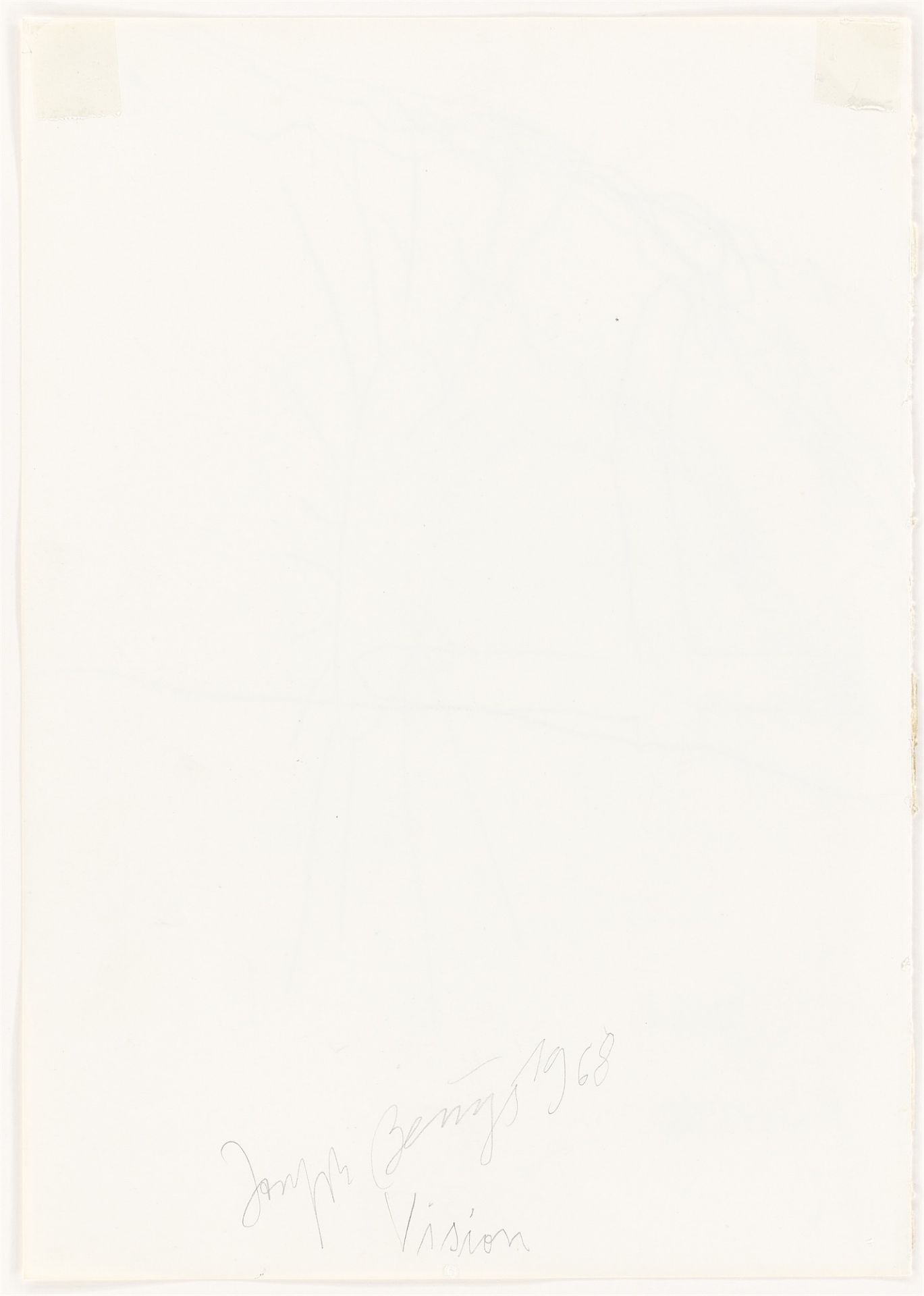 Joseph Beuys. „Vision“. 1968 - Image 2 of 2