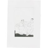 David Hockney. Ohne Titel (Two young Men on a Sofa, für: „Illustrations for Fourteen Poems fr…. 1966