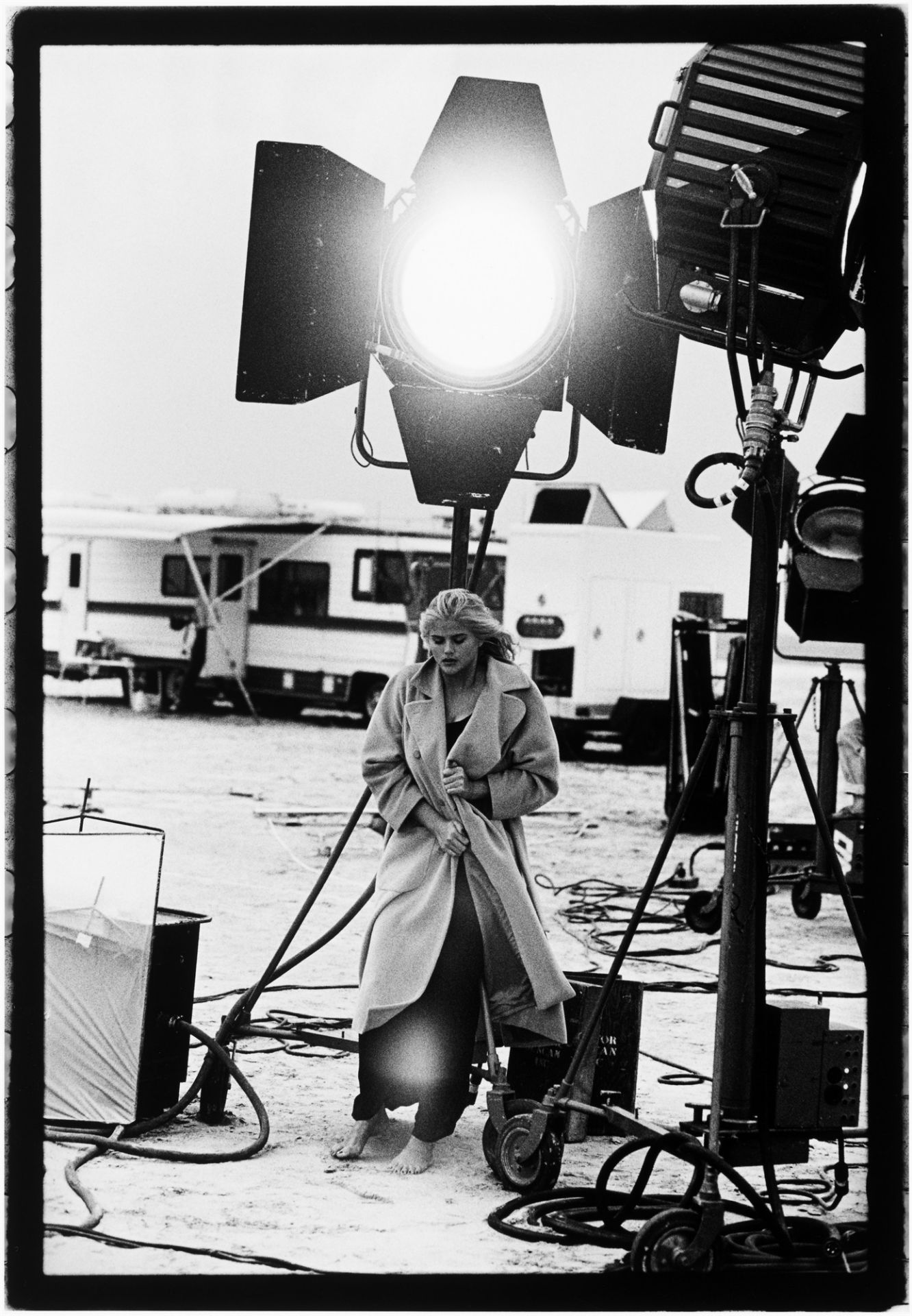 Peter Lindbergh. Anna Nicole Smith, El Mirage, California. 1995