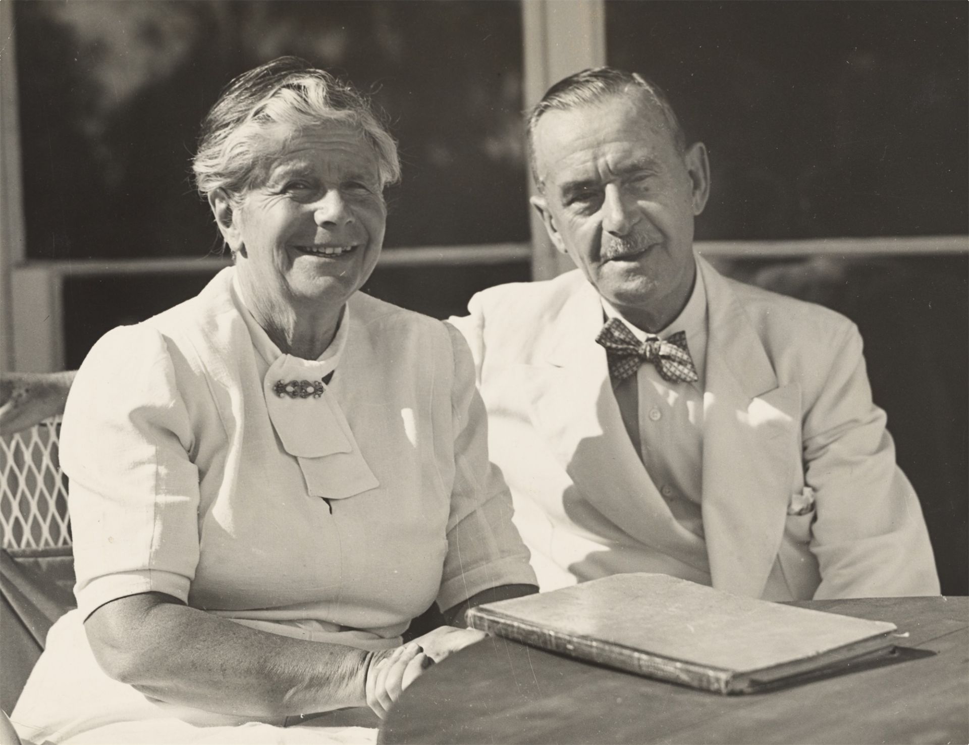 Florence Homolka. Thomas and Katja Mann in Pacific Palisades, California. 1946