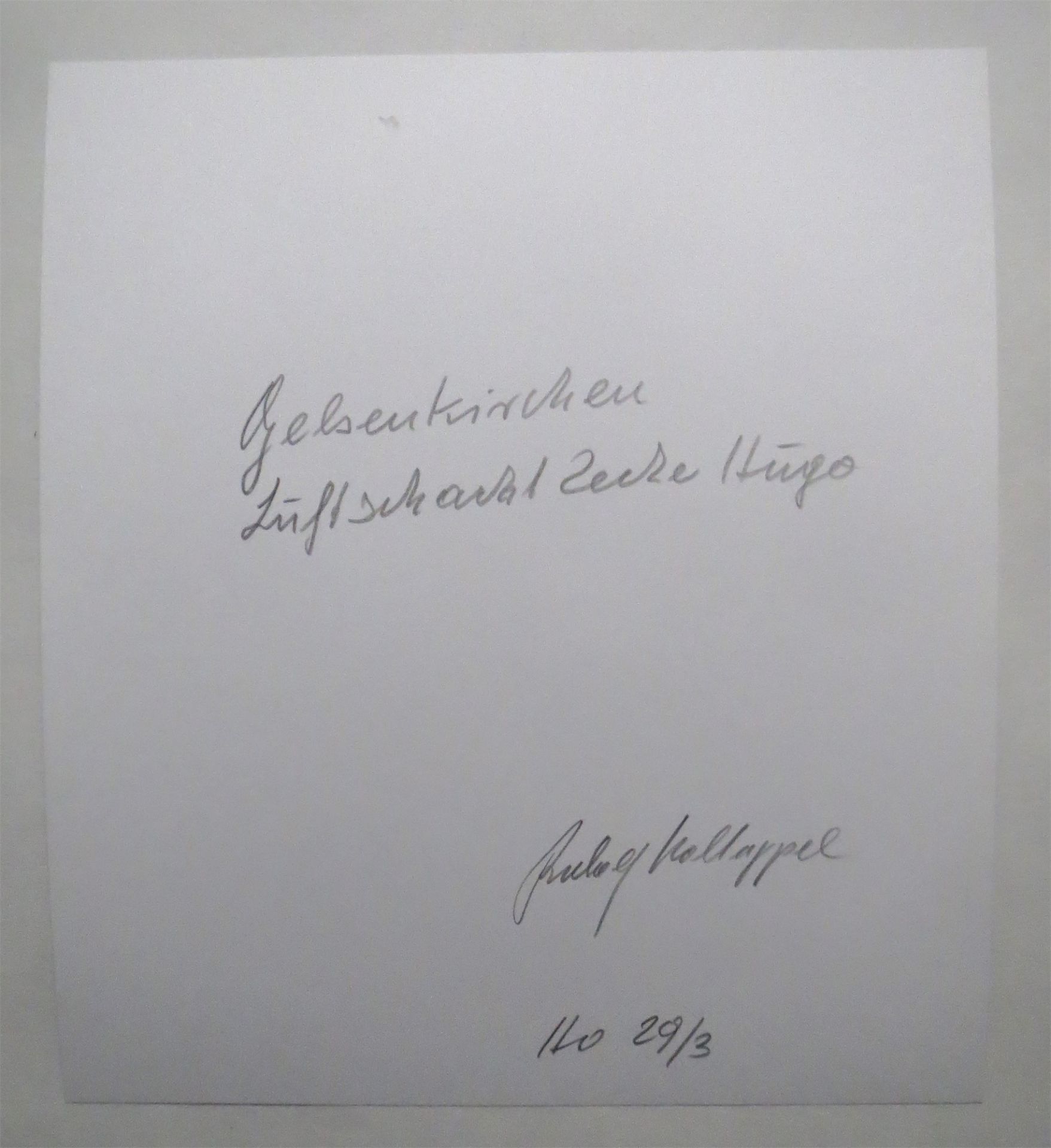 Rudolf Holtappel. „Gelsenkirchen, Luftschacht Zeche Hugo“. 1962 - Bild 2 aus 2