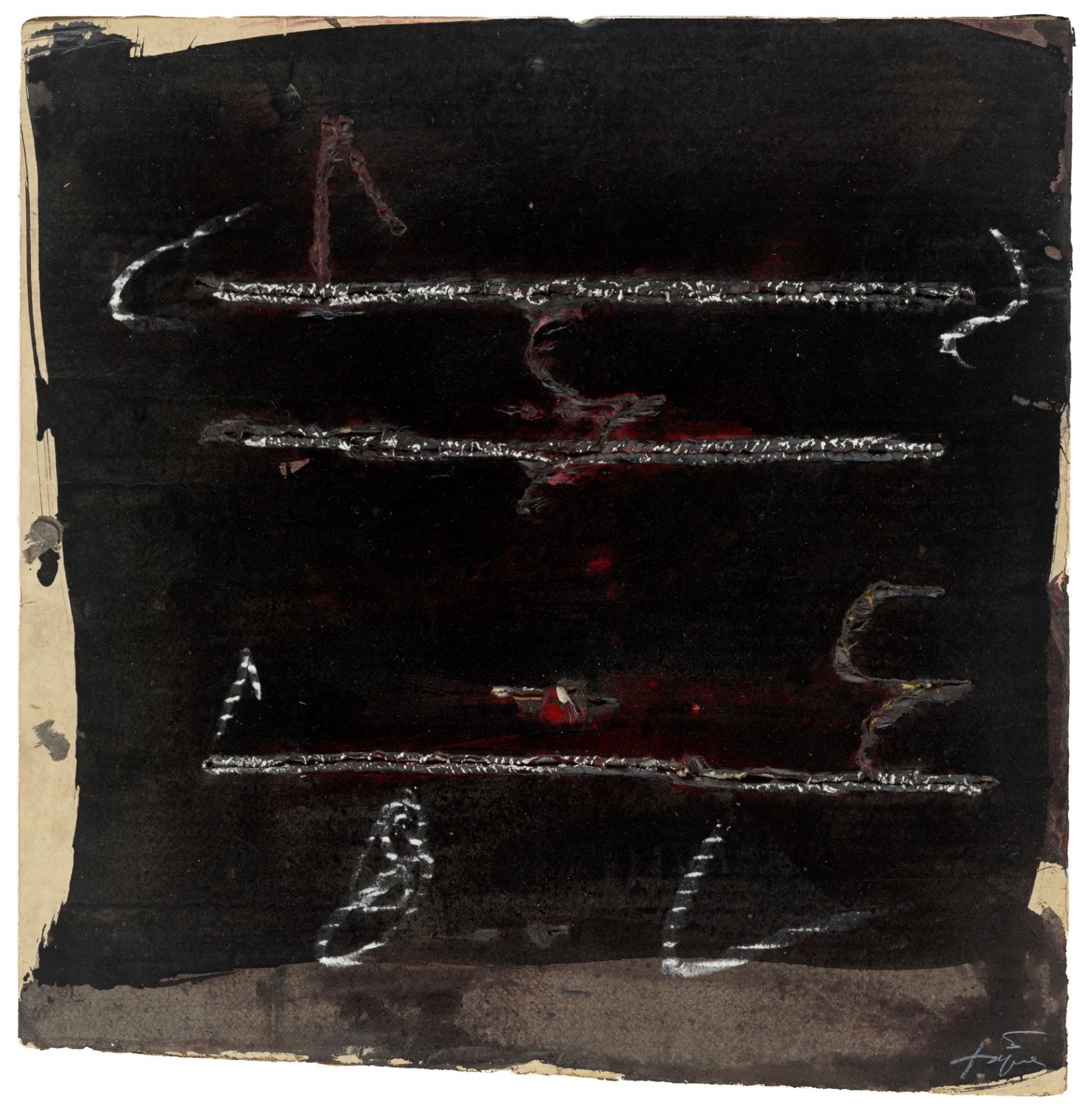 Antoni Tàpies. ”Paralleles de Guix”. 1980