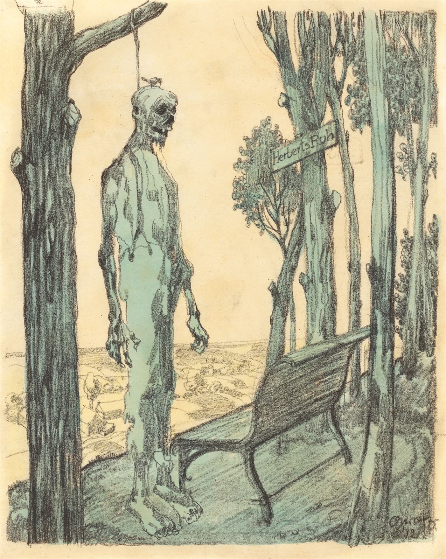 George Grosz. ”Herberts Ruh”. 1912