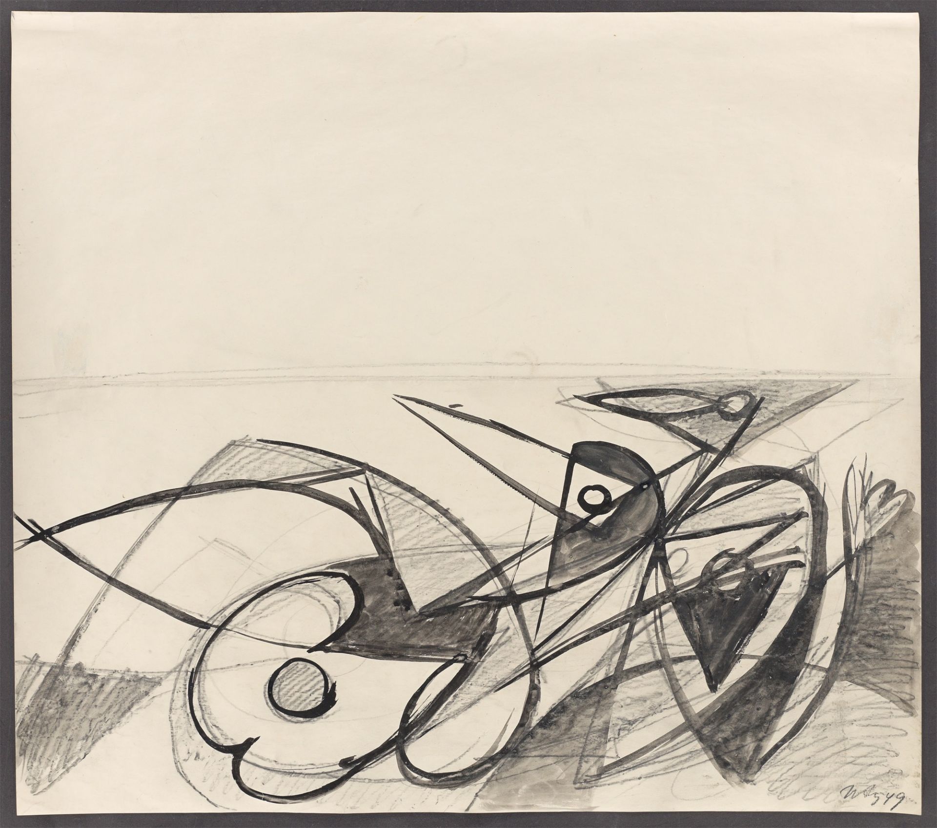 Ernst Wilhelm Nay. Untitled. 1949 - Image 3 of 4