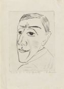 Max Beckmann. „Bildnis des Schauspielers N.M. Zeretelli“. 1924