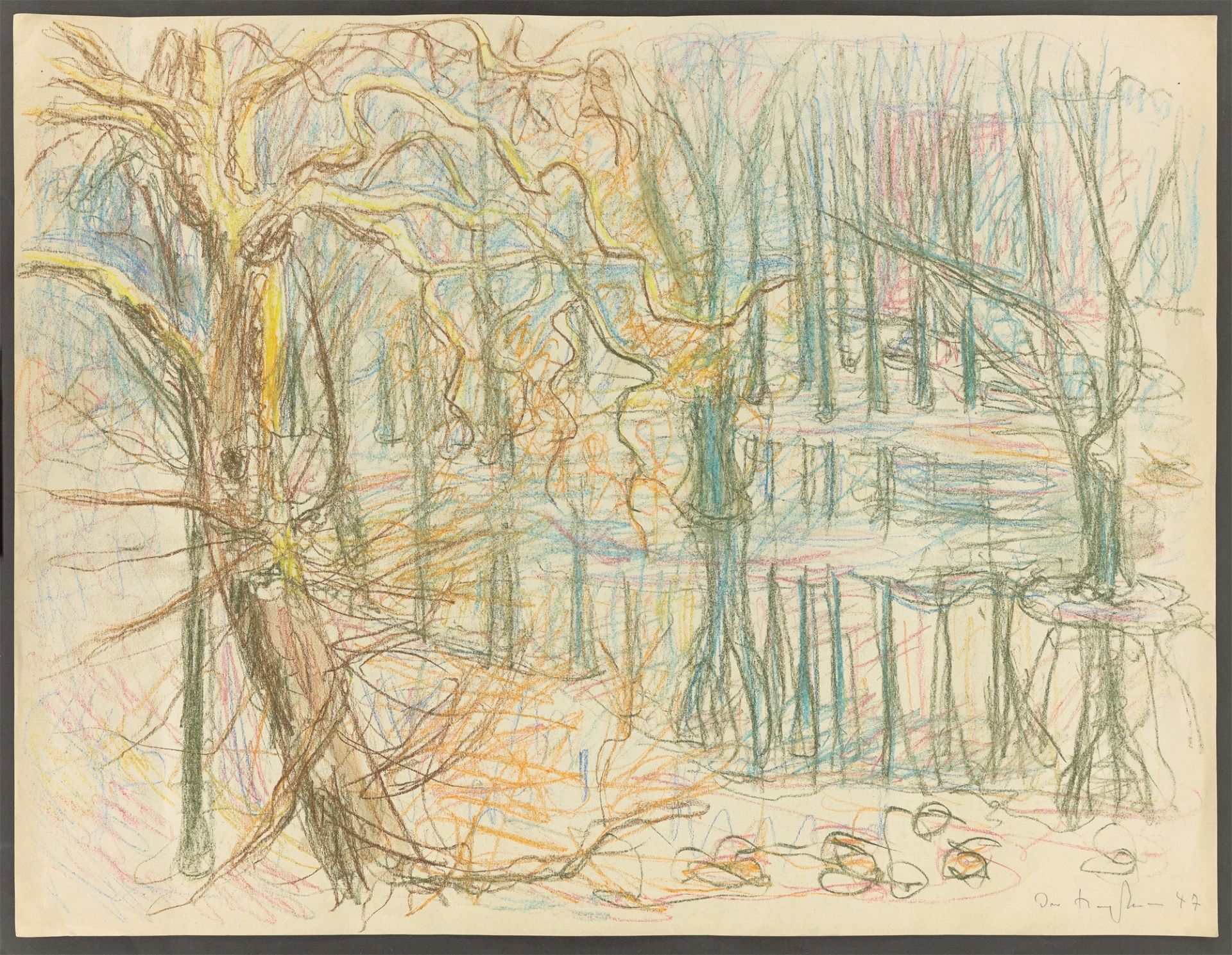 Ivo Hauptmann. Forest landscape. 1947 - Image 2 of 4